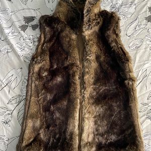 faux fur vest